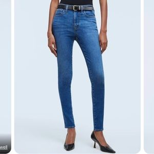 10” High Rise Skinny Madewell Jeans